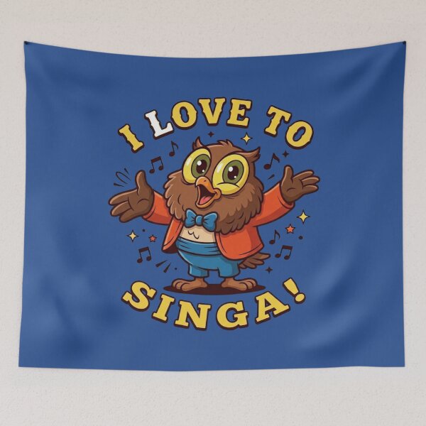 Item preview, Owl Jolson I Love To Singa Vintage Cartoon Art designed and sold by EchoPrint Co..