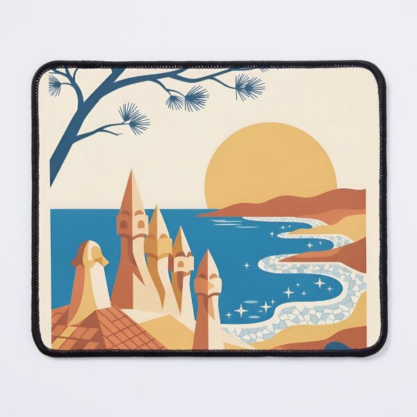 Item preview, Catalonia Spain Vintage Travel Poster - Minimalist Modernist Art Print designed and sold by DuckOddity.