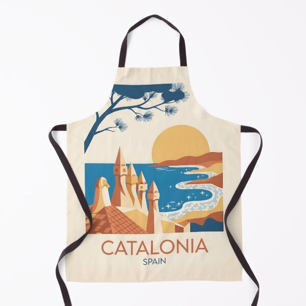 Artikelvorschau, Vintage-Reiseposter Katalonien, Spanien – Minimalistischer Kunstdruck im modernen Stil entworfen und verkauft von DuckOddity.