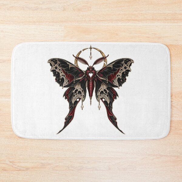 Item preview, Dark Romantic Lace Moth Gothic Streetwear Crest designed and sold by RAX Mirth Studio.