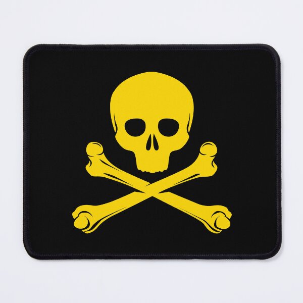 Item preview, Gold Pirate Skull Crossbones Design designed and sold by pattern-archive.