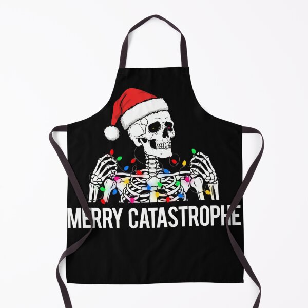 Item preview, Merry Catastrophe Christmas Skeleton - Funny Gothic Holiday designed and sold by wyzin39.