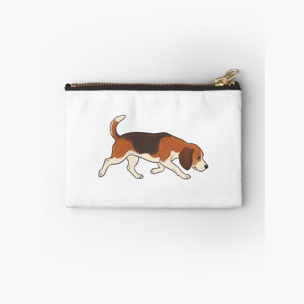 Item preview, Beagle Dog Trotting Warm Gouache Illustration Design designed and sold by Ninjacatoff.