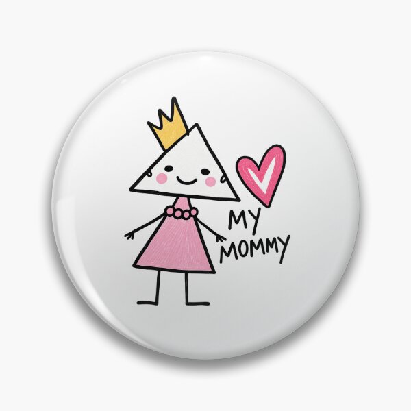 Item preview, Cute Little Princess with Pink Heart designed and sold by Anbea.