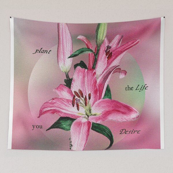 Item preview, PLANT THE LIFE YOU DESIRE FLORAL ART DESIGN designed and sold by existentialcelestial.