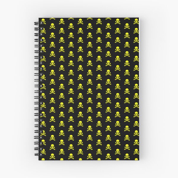 Item preview, Yellow Pirate Skull Crossbones Design designed and sold by pattern-archive.