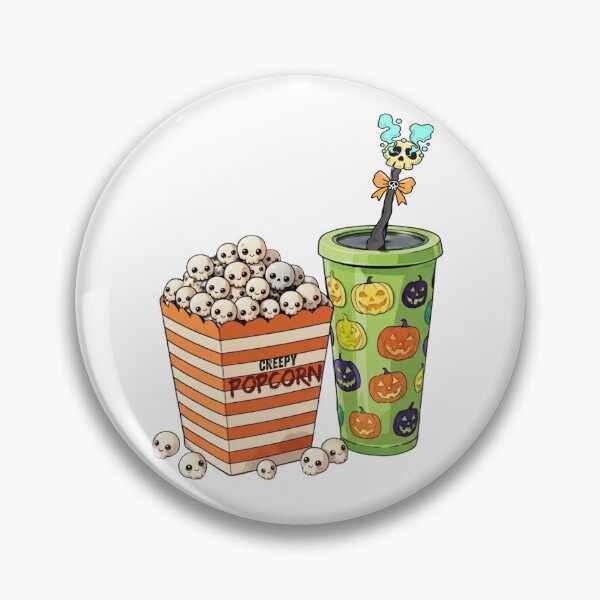 Item preview, Fun Halloween Movie Night Snacks Illustration Clipart designed and sold by VibranPalette.