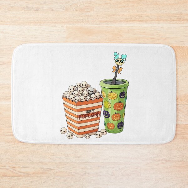 Item preview, Fun Halloween Movie Night Snacks Illustration Clipart designed and sold by VibranPalette.