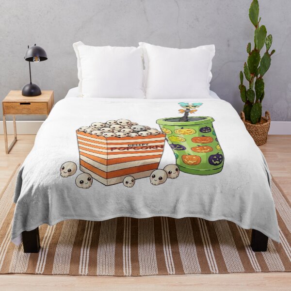 Item preview, Fun Halloween Movie Night Snacks Illustration Clipart designed and sold by VibranPalette.