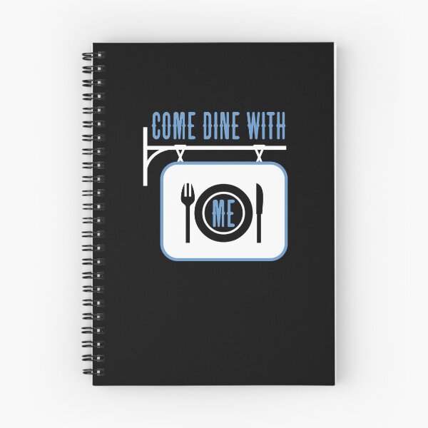 Item preview, “Come Dine With Me” Sign (on Black) designed and sold by PawsitiveMum3.
