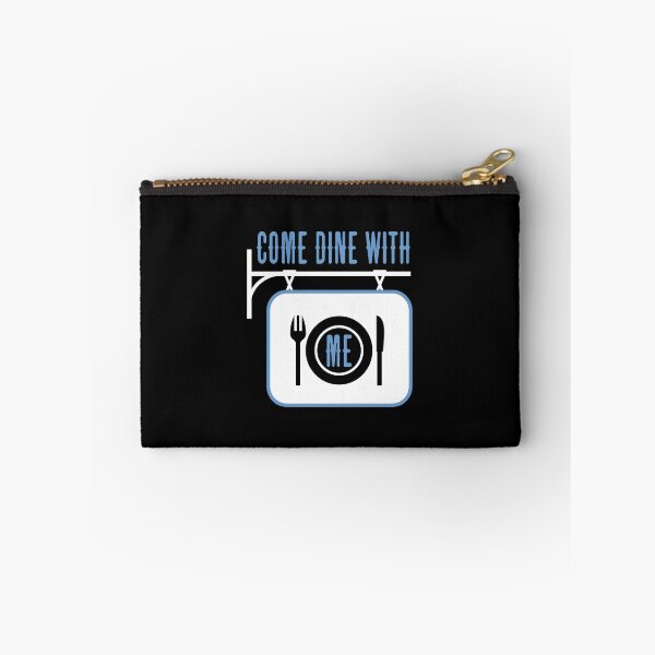 Item preview, “Come Dine With Me” Sign (on Black) designed and sold by PawsitiveMum3.