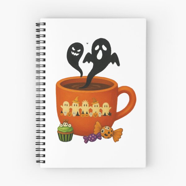 Item preview, Festive Halloween Hot Beverage Art With Cupcake And Candy designed and sold by VibranPalette.