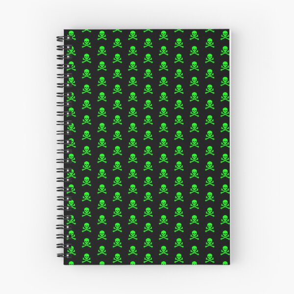 Item preview, Lime Pirate Skull Crossbones Design designed and sold by pattern-archive.