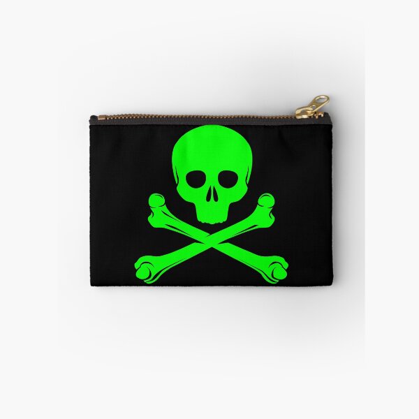 Item preview, Lime Pirate Skull Crossbones Design designed and sold by pattern-archive.