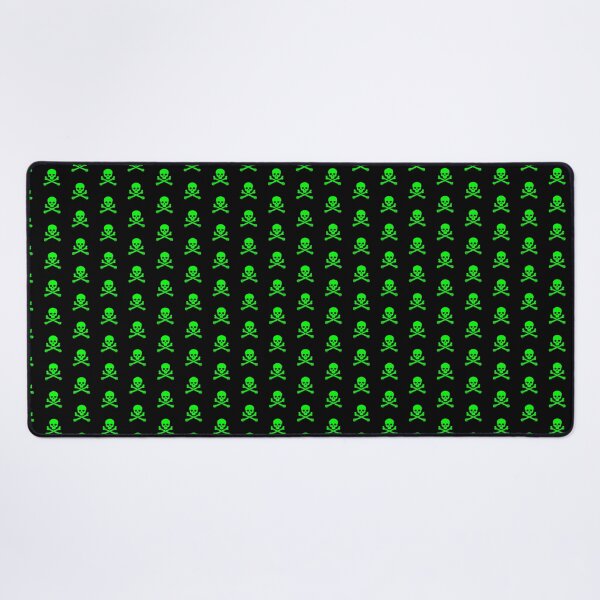 Item preview, Lime Pirate Skull Crossbones Design designed and sold by pattern-archive.
