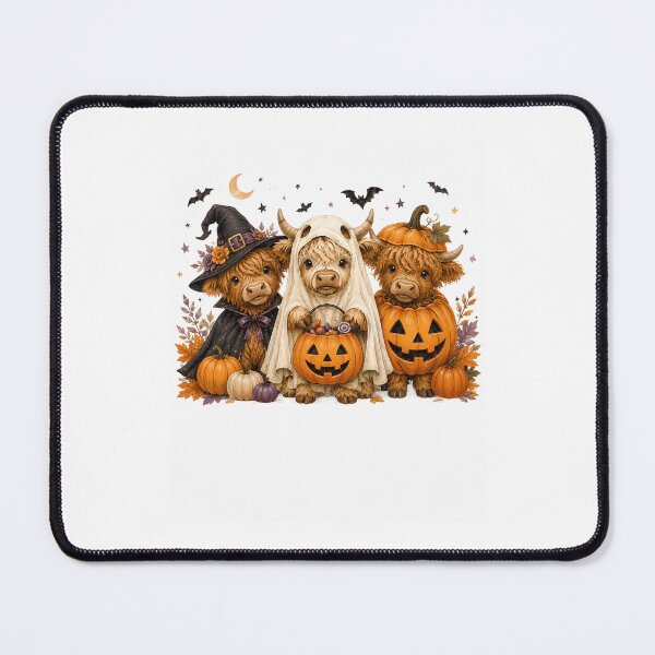Item preview, Cute Highland Cow Halloween Costume Ghost Witch Pumpkin Trick or Treat designed and sold by DYAFLK.
