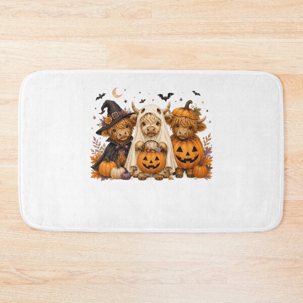 Item preview, Cute Highland Cow Halloween Costume Ghost Witch Pumpkin Trick or Treat designed and sold by DYAFLK.