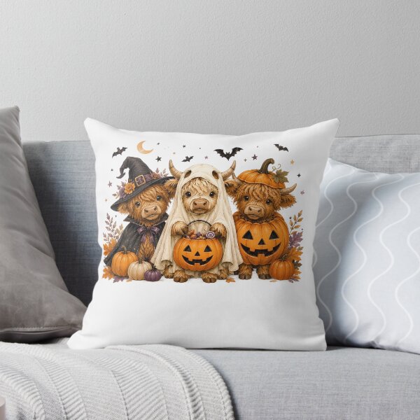 Item preview, Cute Highland Cow Halloween Costume Ghost Witch Pumpkin Trick or Treat designed and sold by DYAFLK.