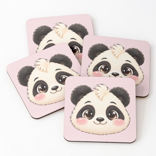 Item preview, Cute Minimal Panda Face – Kawaii Baby Panda designed and sold by HO•Designs.