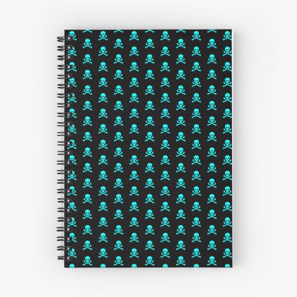 Item preview, Cyan Pirate Skull Crossbones Design designed and sold by pattern-archive.