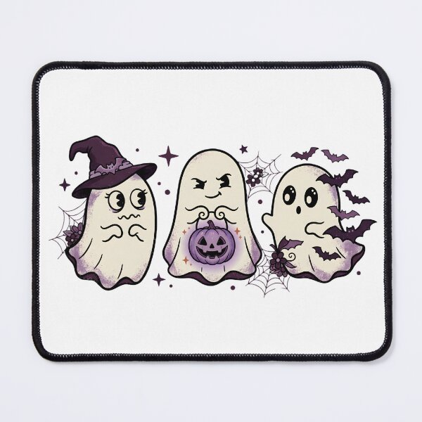 Item preview, Retro Cute Ghost Trio Purple Witch Hat designed and sold by abdelski.