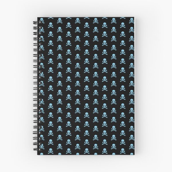 Item preview, Sky Blue Pirate Skull Crossbones Design designed and sold by pattern-archive.