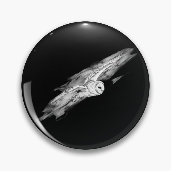 Item preview, Flying Barn Owl Sketch Wildlife Art Dark Fantasy Design designed and sold by Vibe-Vary.