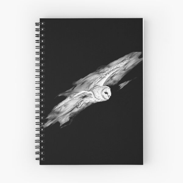 Item preview, Flying Barn Owl Sketch Wildlife Art Dark Fantasy Design designed and sold by Vibe-Vary.