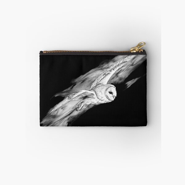 Item preview, Flying Barn Owl Sketch Wildlife Art Dark Fantasy Design designed and sold by Vibe-Vary.