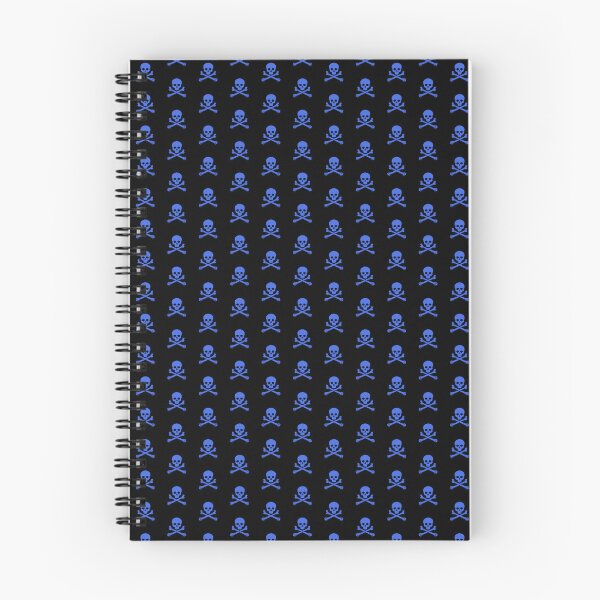 Item preview, Royal Blue Pirate Skull Crossbones Design designed and sold by pattern-archive.
