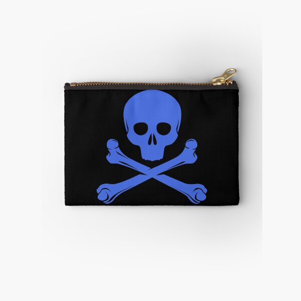Item preview, Royal Blue Pirate Skull Crossbones Design designed and sold by pattern-archive.