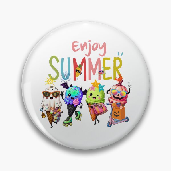 Item preview, Cute Summer and Spooky Ice Cream Characters Mashup Graphic Design designed and sold by VibranPalette.
