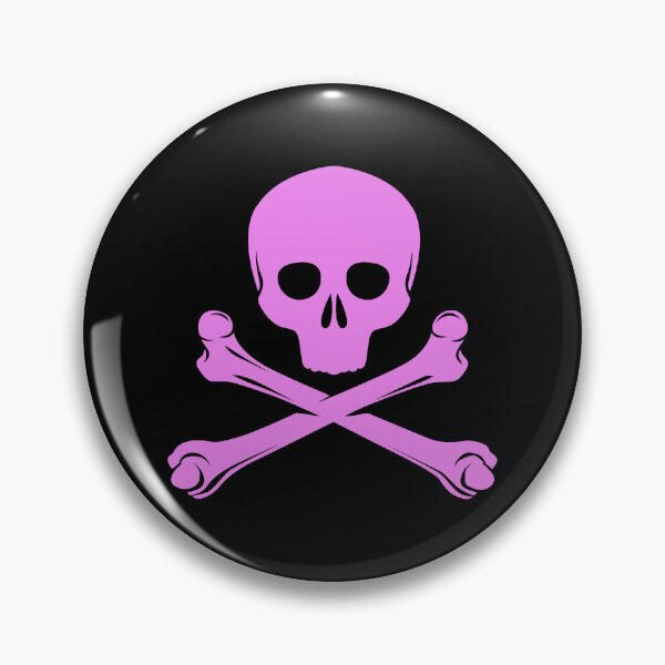 Item preview, Violet Pirate Skull Crossbones Design designed and sold by pattern-archive.