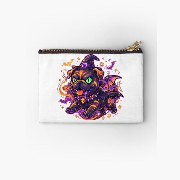 Item preview, Halloween witch costume design with a creepy and devilish pug puppy designed and sold by VibranPalette.