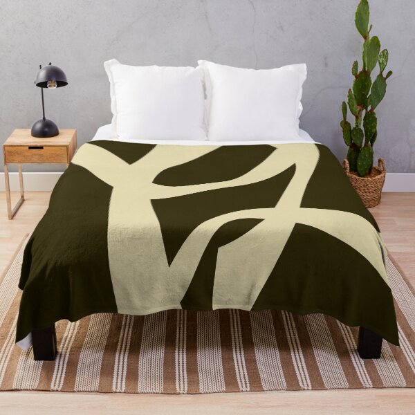 Item preview, Bold Abstract In Beige on Dark Brown designed and sold by studioart.