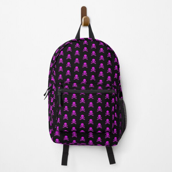 Item preview, Magenta Pirate Skull Crossbones Design designed and sold by pattern-archive.