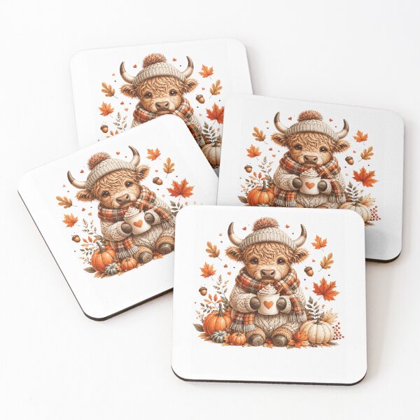 Item preview, Pumpkin Spice Baby Cow – Cute Cozy Fall Cow Autumn Pumpkin Patch designed and sold by DYAFLK.