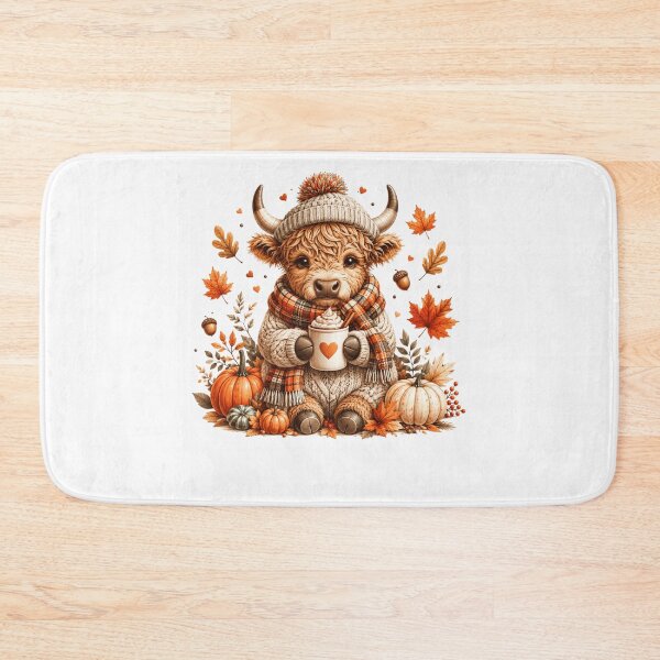 Item preview, Pumpkin Spice Baby Cow – Cute Cozy Fall Cow Autumn Pumpkin Patch designed and sold by DYAFLK.