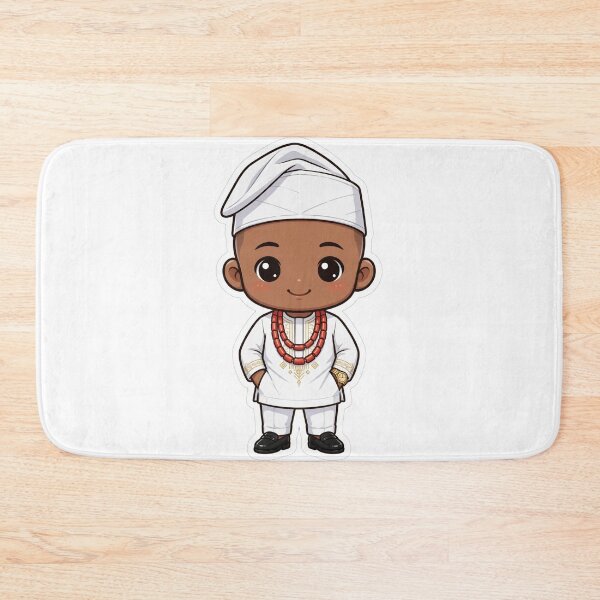 Item preview, Odogwu White Senator - Igbo Fila Cap & Coral Beads - Traditional Wedding Sticker designed and sold by Htkester1.