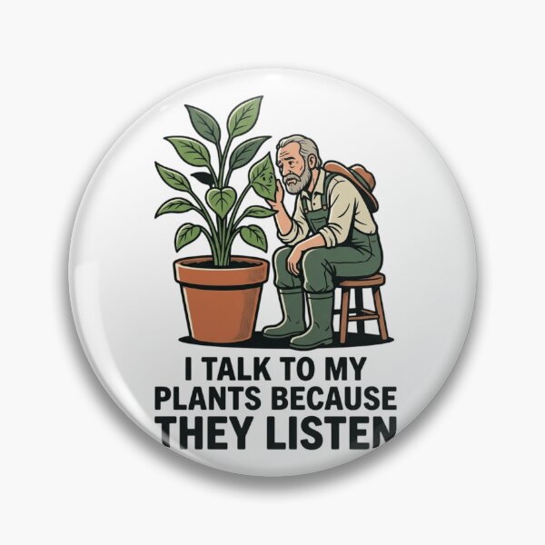 Item preview, I Talk To My Plants They Listen Vintage Houseplant Art designed and sold by mood-draftsman.