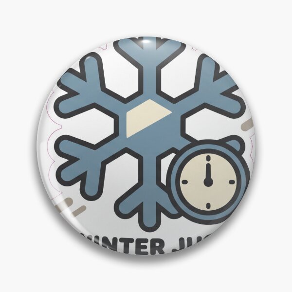 Item preview, Winter Just Clocked In Funny Snowflake Sticker Design designed and sold by Ninjacatoff.