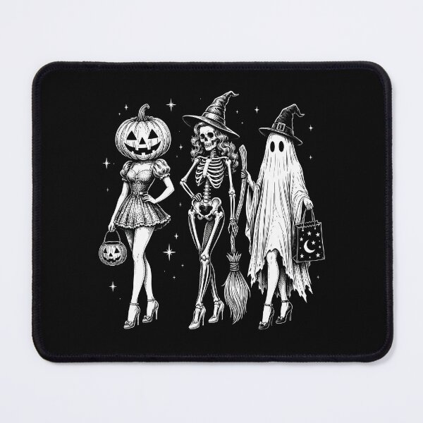 Item preview, Vintage Halloween Trio Pumpkin Skeleton Ghost designed and sold by Pet Designs.
