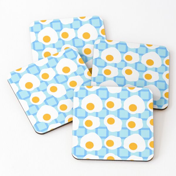 Item preview, Fried Egg Breakfast Pattern designed and sold by ClarissaDoodles.