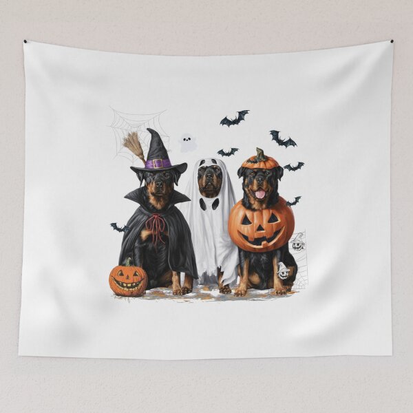 Item preview, Spooky Ghost Rottweiler Pumpkin Halloween Dog Lover designed and sold by Pet  Designs.