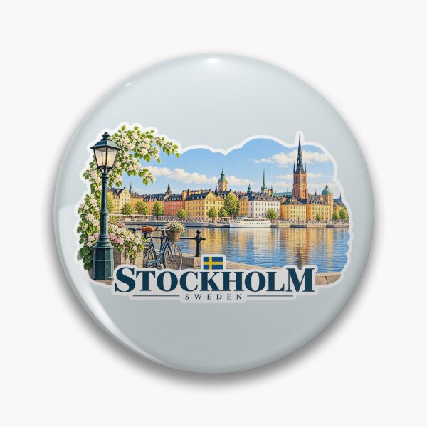 Item preview, Stockholm Travel Swedish City Scandinavian Design designed and sold by Sasas Design.