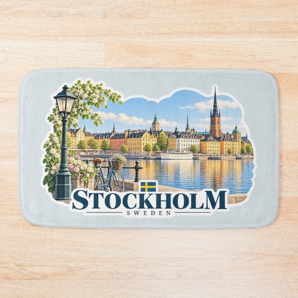Item preview, Stockholm Travel Swedish City Scandinavian Design designed and sold by Sasas Design.