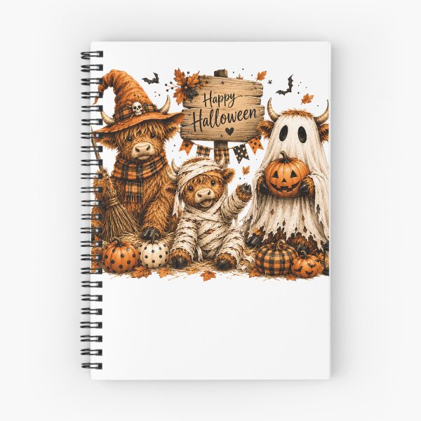 Item preview, Cute Highland Cow Halloween Costume Ghost Witch Pumpkin Trick or Treat designed and sold by DYAFLK.