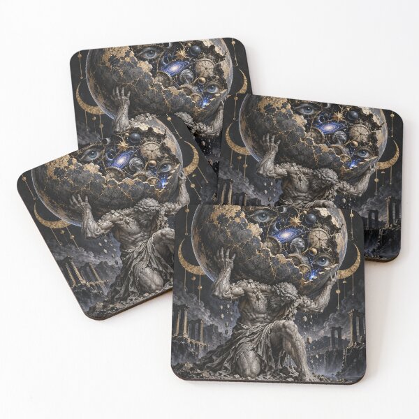 Item preview, Atlas Weight of the Cosmos - Surreal Greek Mythology designed and sold by ArtisElec.