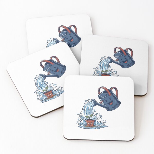 Item preview, Hero Watering Can Funny Overwatering Plant Drowning Retro Art designed and sold by mood-draftsman.