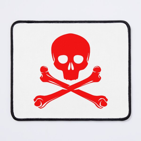 Item preview, Red Pirate Skull Crossbones Design designed and sold by pattern-archive.